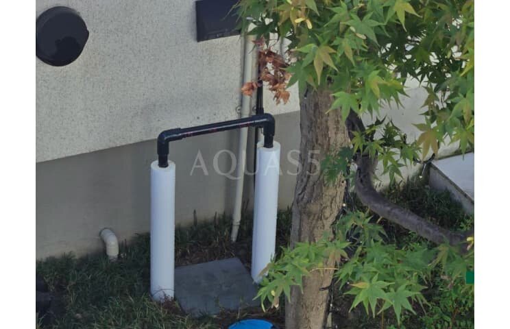 給水配管の立ち上げ部分