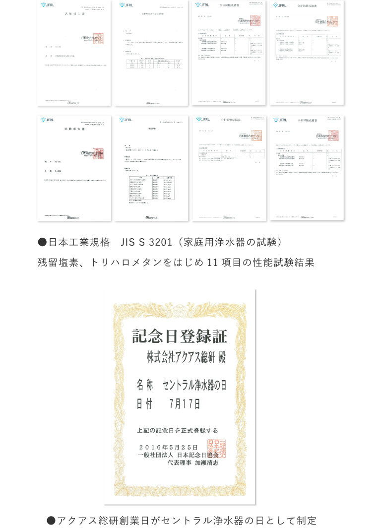 セントラル浄水器アクアス５/開発ストーリー